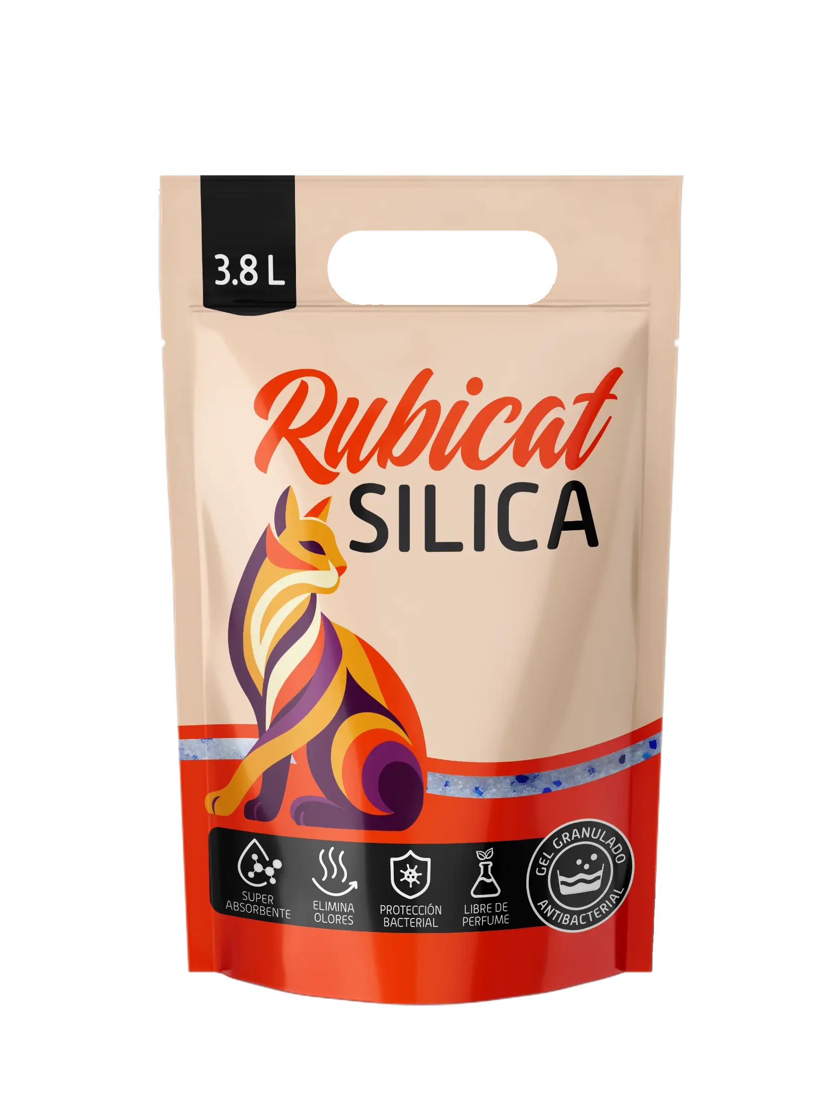 Rubicat Silica — Arena de sílica clásica 3.8L